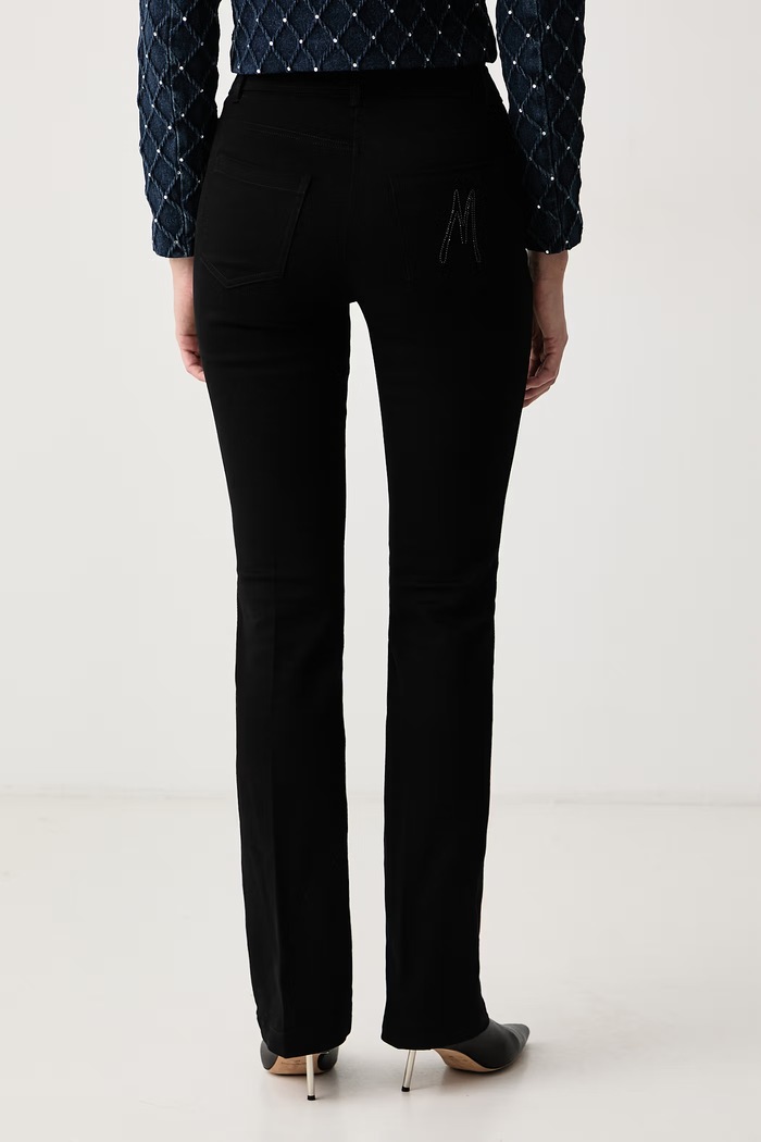 Odzież Marciano by Guess Jeansy flare damskie ALBA G6BB04.W5194 czarny