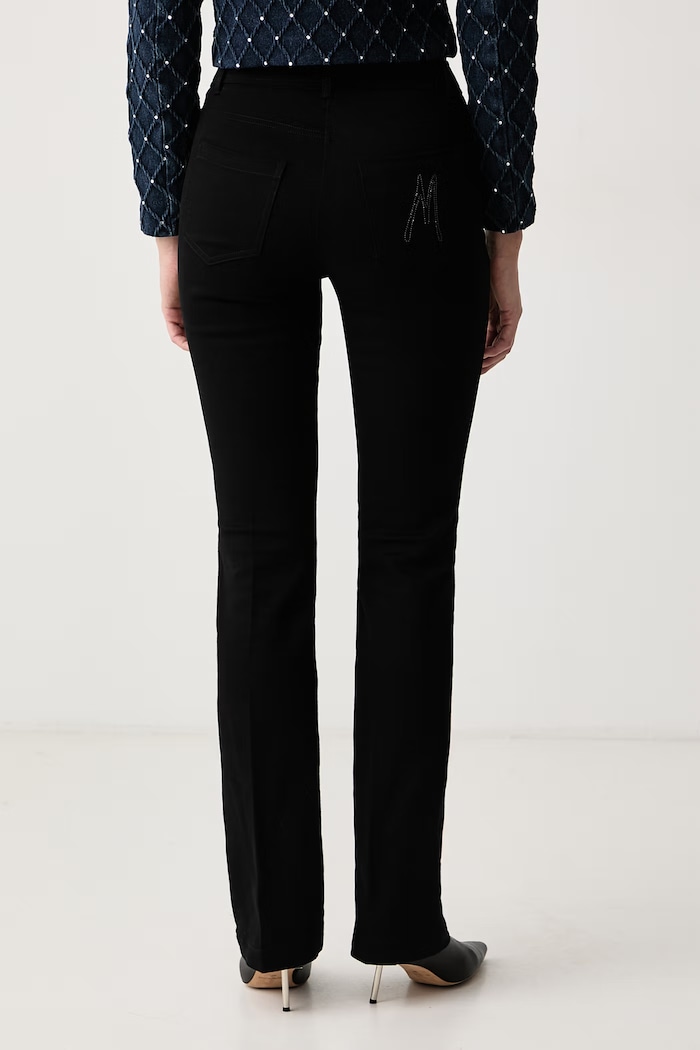 Odzież Marciano by Guess Jeansy flare damskie ALBA G6BB04.W5194 czarny