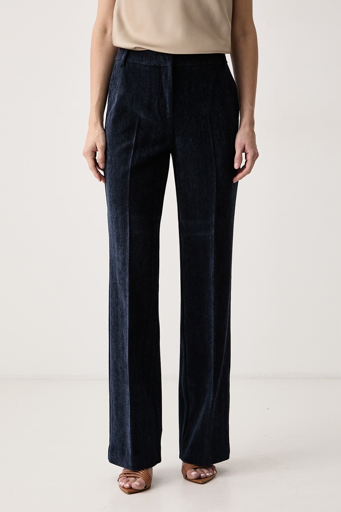 Marciano by Guess Pantaloni pentru femei din velur LILLE bleumarin G6BB02.W4299