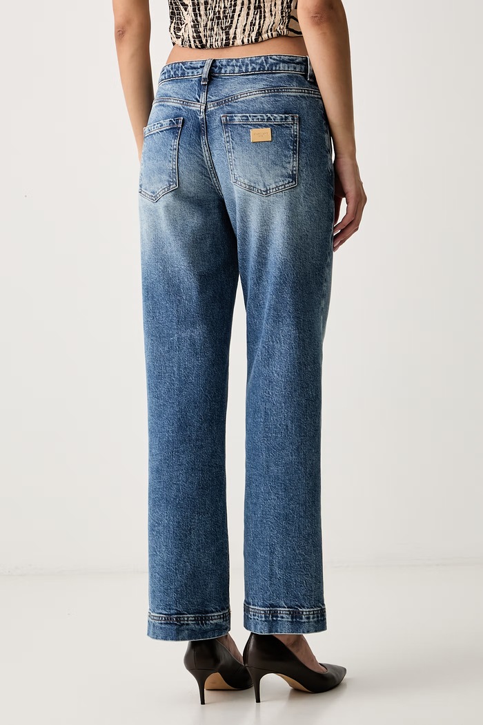 Odzież Marciano by Guess jeansy straight damskie VICTORY G6YA03.D1462 niebieski