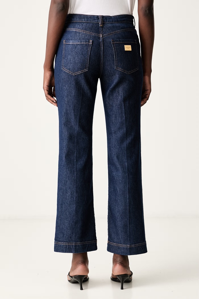 Oblečenie Marciano by Guess rifle straight dámske VICTORY G6YA03.D1462 tmavomodrá
