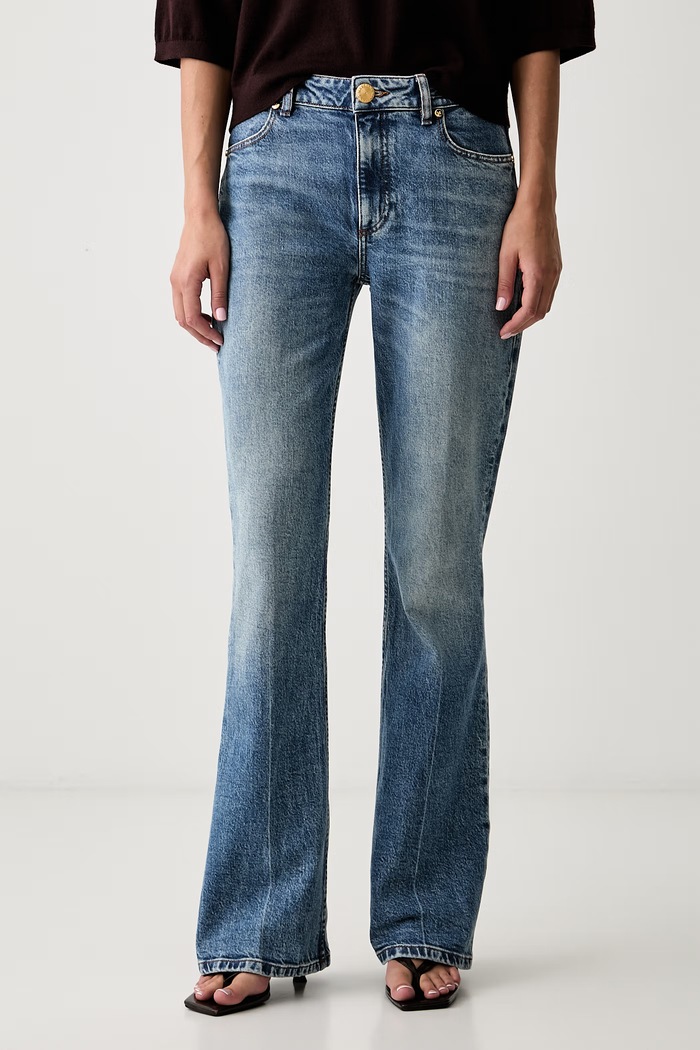 Marciano by Guess jeansy flare damskie MARA niebieski G6YA02.D1461