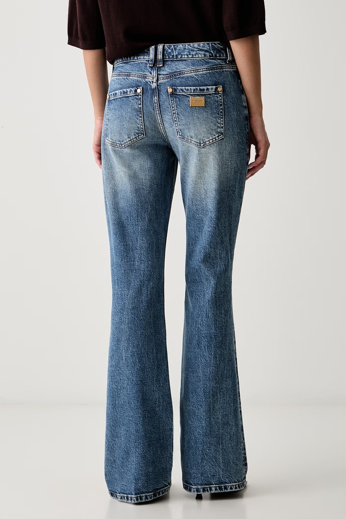 Odzież Marciano by Guess jeansy flare damskie MARA G6YA02.D1461 niebieski