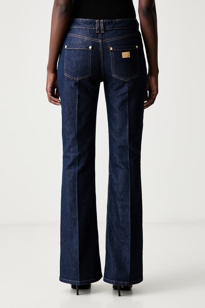 Дрехи Marciano by Guess дънки flare дамски MARA G6YA02.D1461 тъмносин