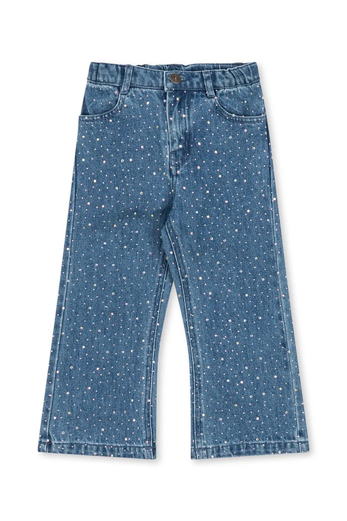 Konges Sløjd Jeansy dziecięce ELBA SPARKLE JEANS GOTS niebieski KS106460.9BY2