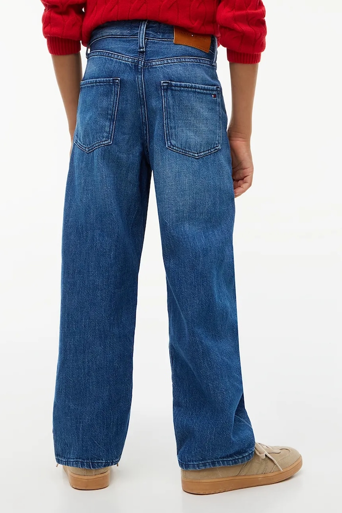 Tommy Hilfiger Jeansy loose dziecięce BAGGY KB0KB10688.128.176.9BY6 niebieski AW26