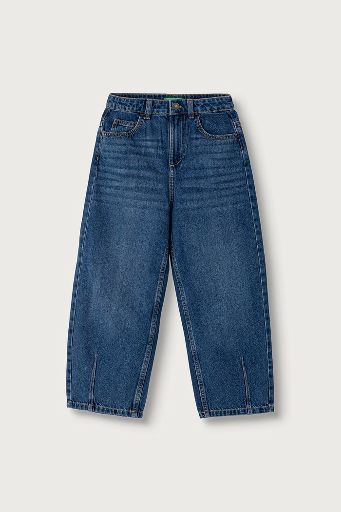 United Colors of Benetton Jeansy balloon dziecięce granatowy 4MLNCE050.G.Seasonal