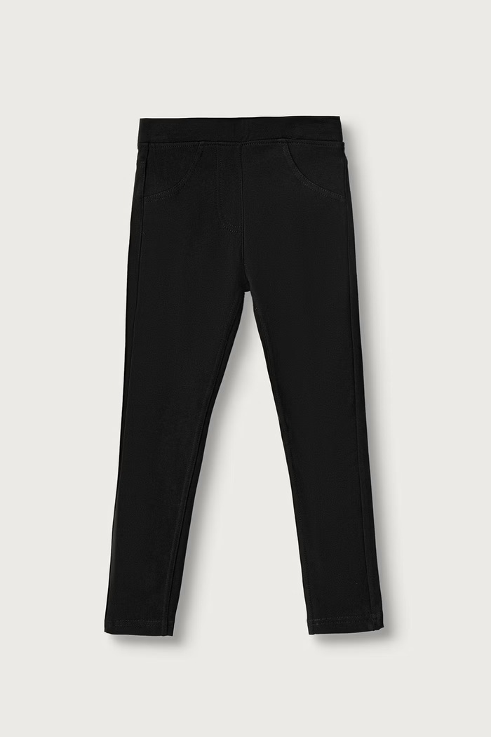 United Colors of Benetton Legginsy dziecięce bawełniane z elastanem czarny 4T32CE00S.G.Reproposal