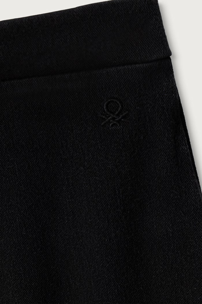 Dziewczynka United Colors of Benetton Jeansy wide leg dziecięce 4I42CE04F.G.Continuativ czarny