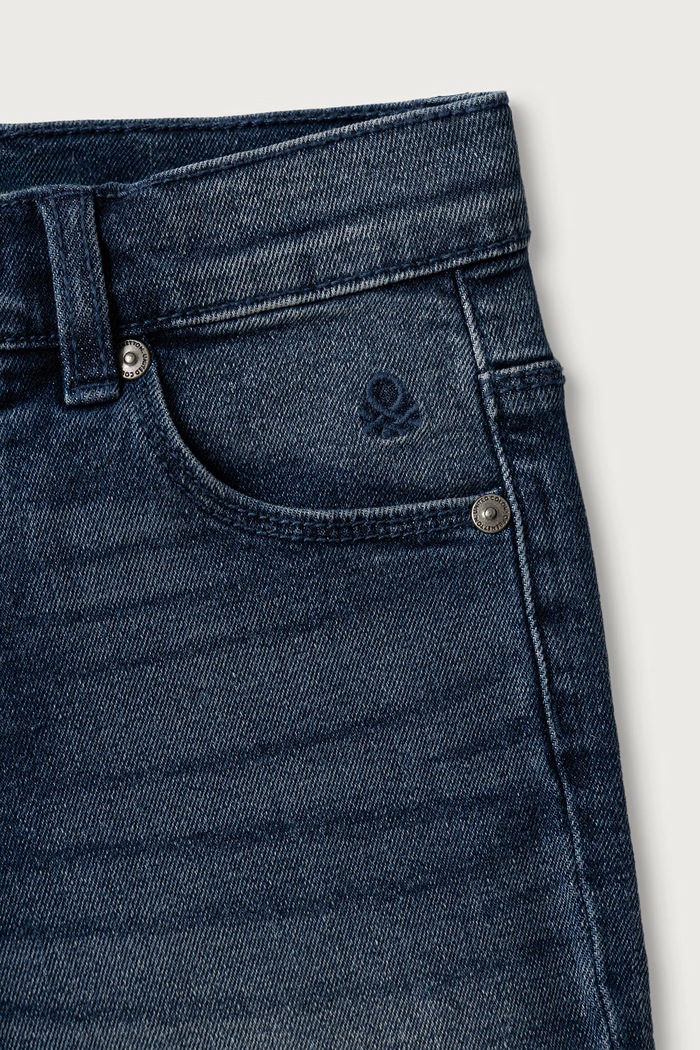 Dziewczynka United Colors of Benetton Jeansy straight dziecięce 45ONCE02X.G.Reproposal granatowy