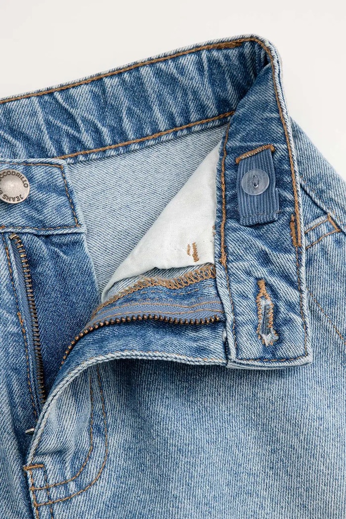 Dziewczynka Coccodrillo Jeansy wide leg dziecięce ZC6123112CJG niebieski