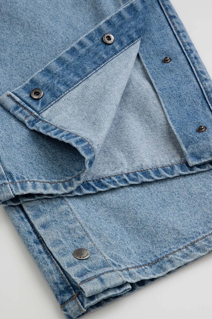 Jeansy wide leg dziecięce Coccodrillo ZC6123112CJG niebieski