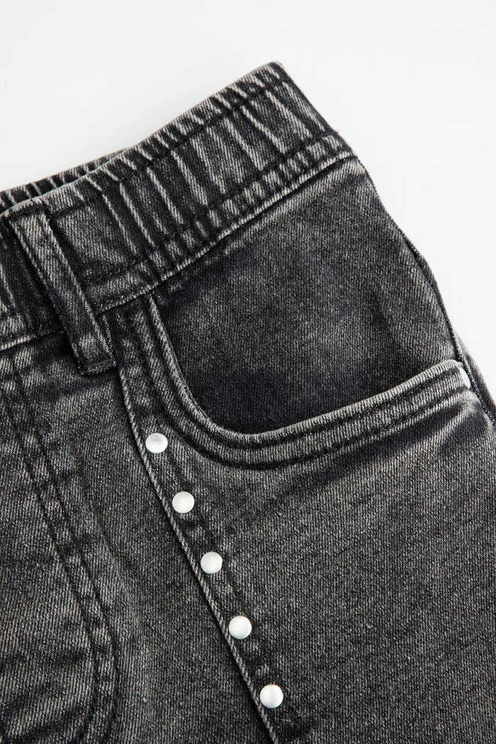 Jeansy flare dziecięce Coccodrillo ZC6123111CJG szary