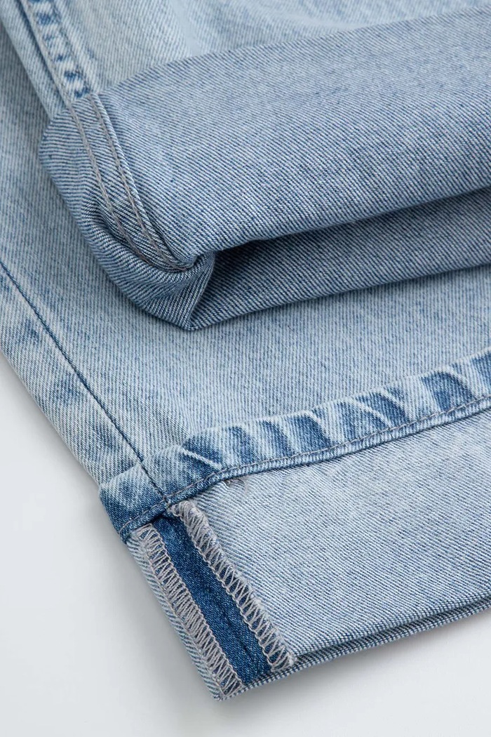 Jeansy wide leg dziecięce Coccodrillo ZC6123105CJG niebieski