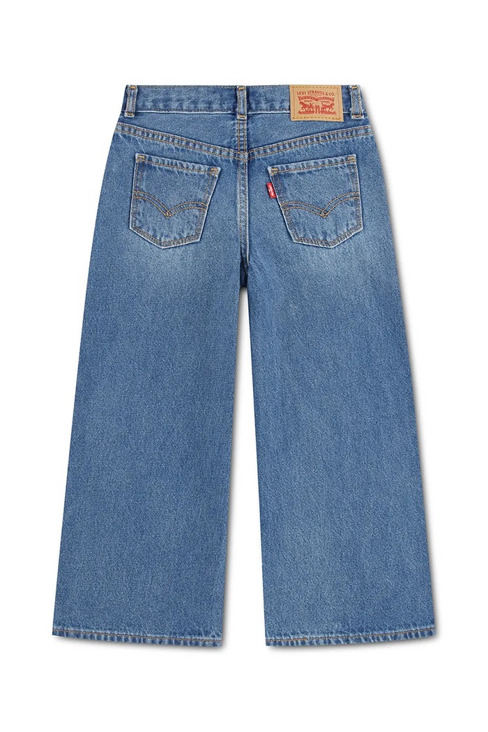 Levi's τζιν wide leg παιδικά EMBROIDERED HIGH RISE BAGG 4ER730 μπλε AW26