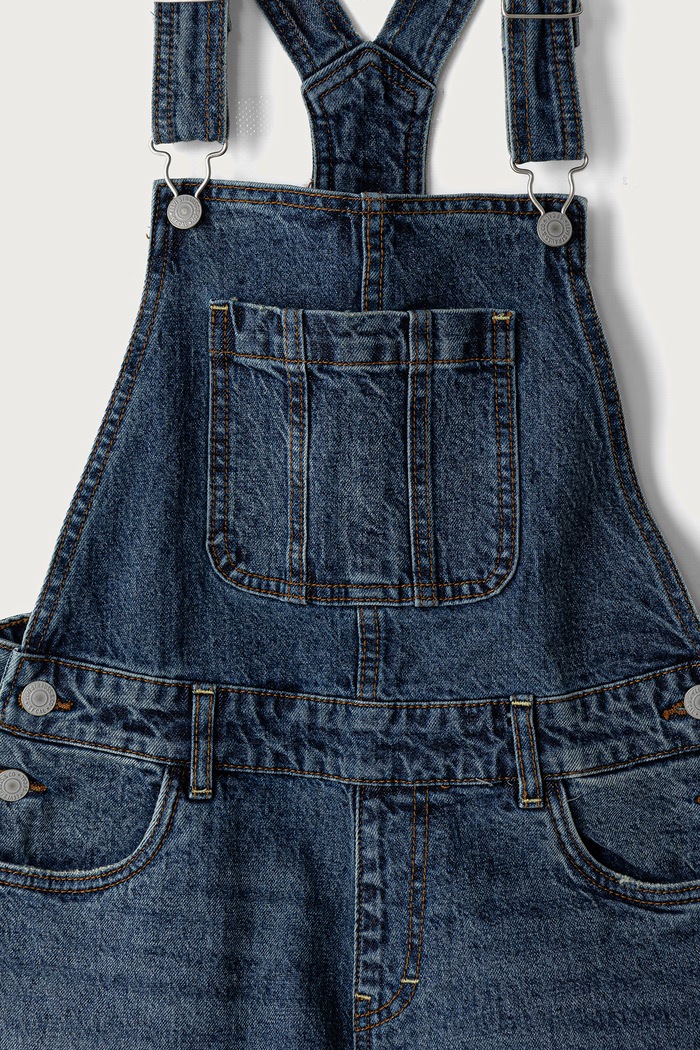 Djevojčice Levi's tregerice za djecu BAGGY BARREL OVERALL 4ER362 mornarsko plava