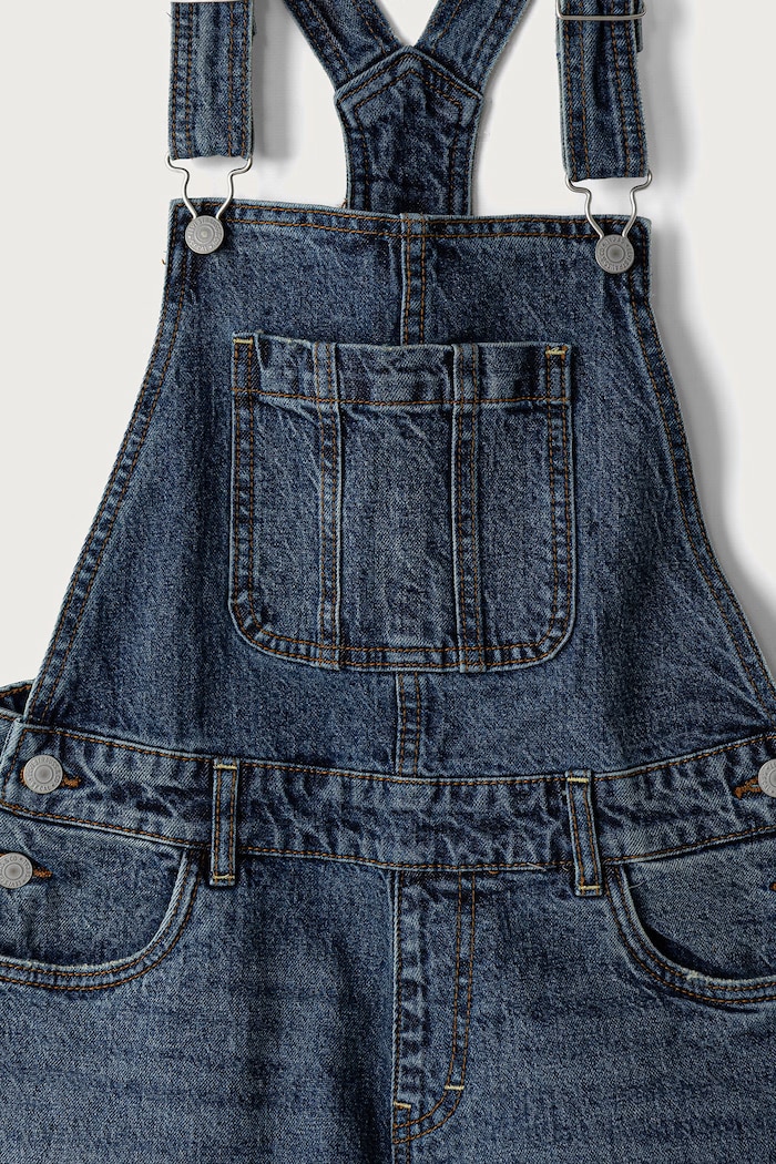 DÍVKA Levi's lacláče dětské BAGGY BARREL OVERALL 4ER362 námořnická modř