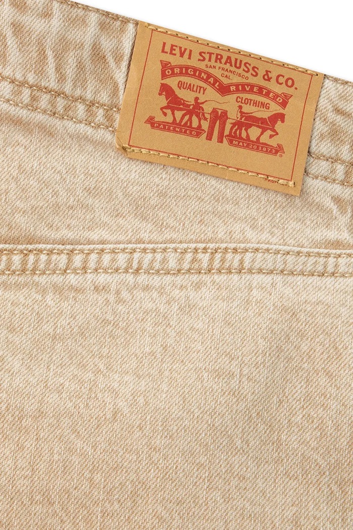 Levi's τζιν wide leg παιδικά '94 BAGGY WIDE LEG W/ YOKE μπεζ 4ER354