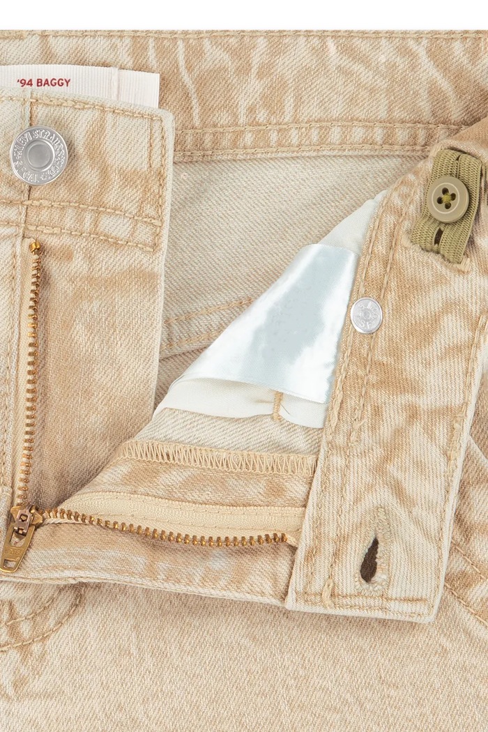 Levi's τζιν wide leg παιδικά '94 BAGGY WIDE LEG W/ YOKE 4ER354 μπεζ