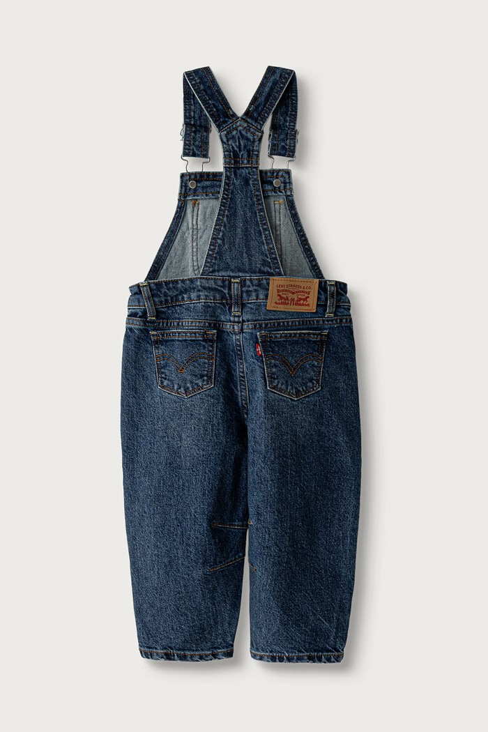 Levi's Ogrodniczki dziecięce BAGGY BARREL OVERALL 3ER362 granatowy AW26