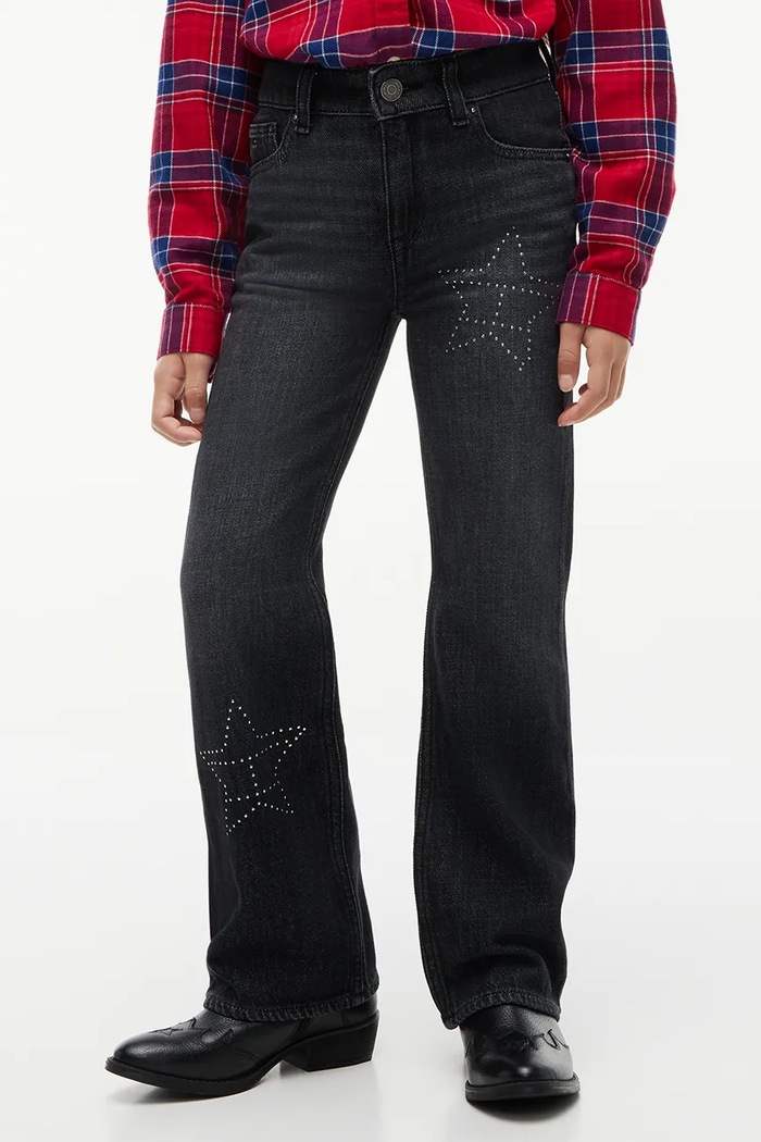 Tommy Hilfiger Jeansy flare dziecięce FLARE czarny KG0KG09626.9BY2
