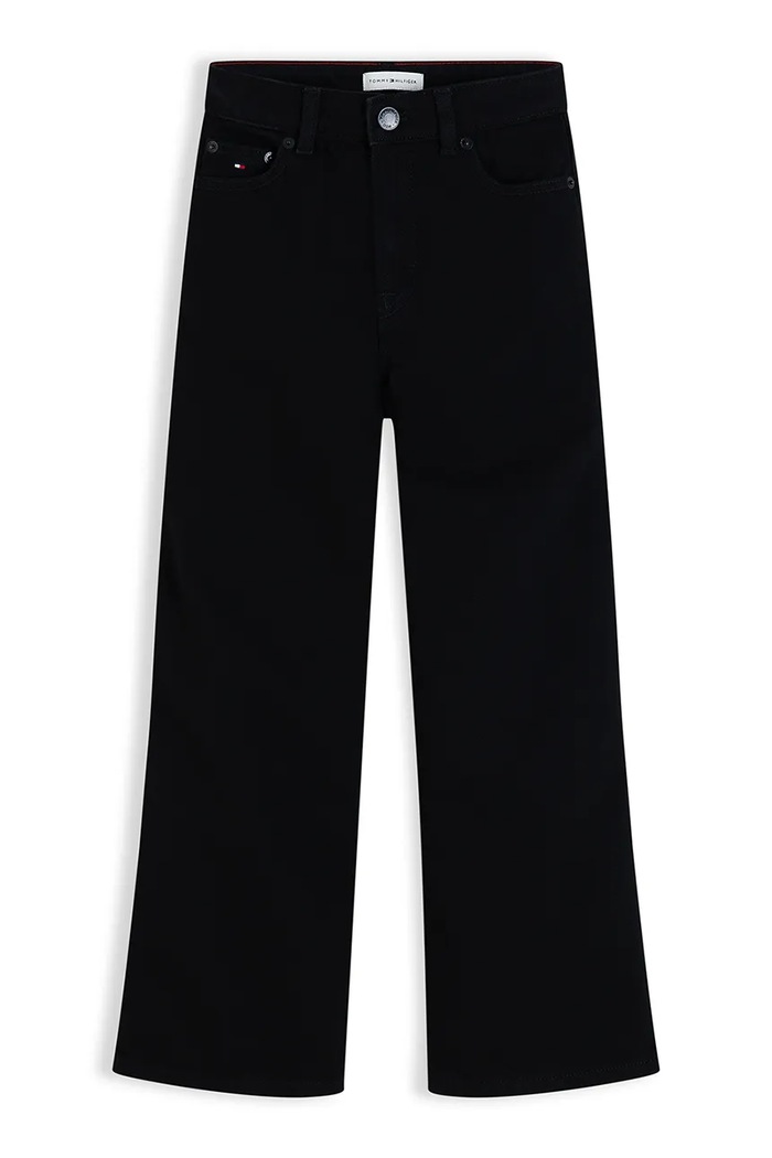 Tommy Hilfiger Jeansy wide leg dziecięce MABEL KG0KG09622.116.122.9BY2 czarny AW26