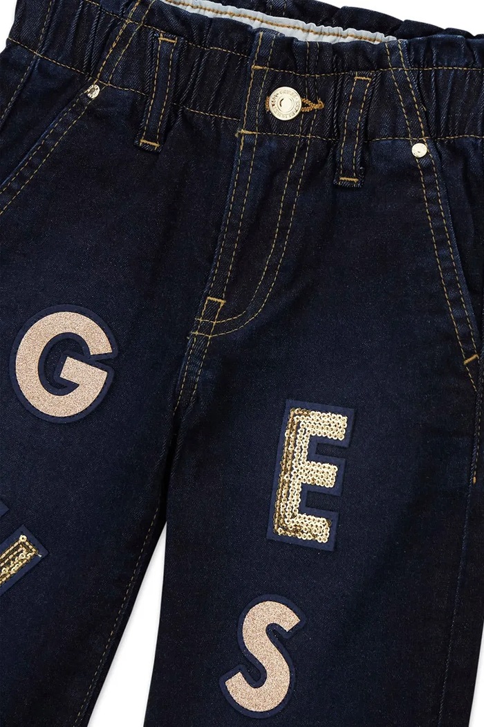 Dziewczynka Guess jeansy bootcut dziecięce K6BA02.D2167.9BY2 granatowy
