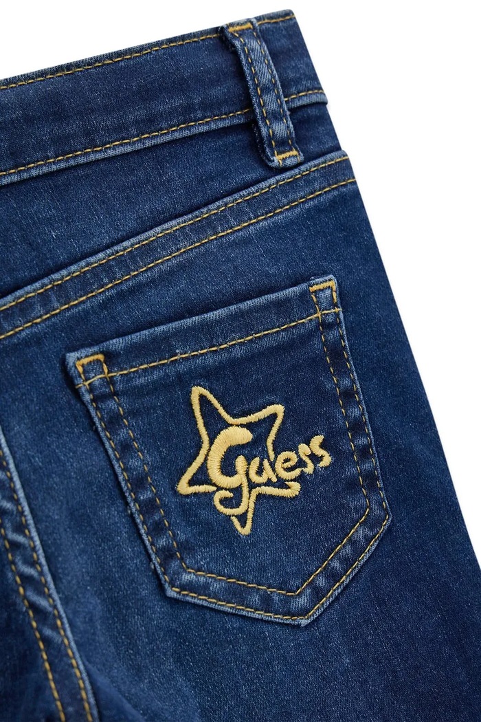 Dziewczynka Guess Jeansy flare dziecięce K6BA01.D2166.9BY2 niebieski