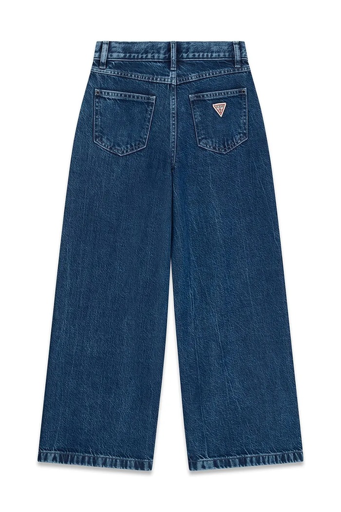 Guess Jeansy wide leg dziecięce J6BA11.D2213.9BY2 niebieski AW26