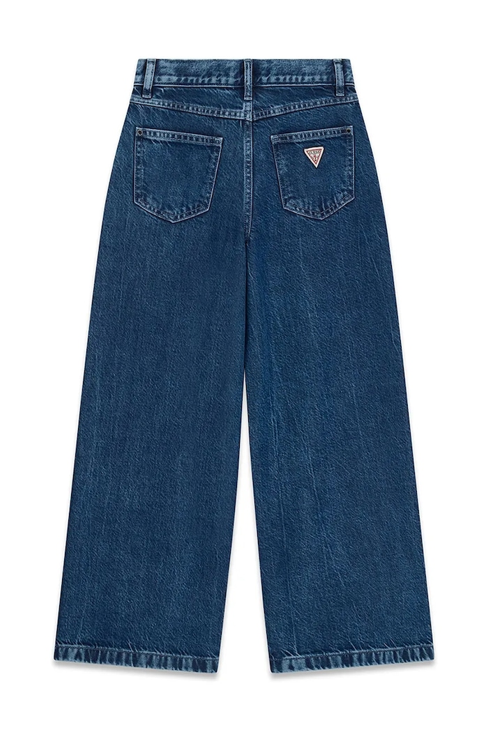 Guess Jeansy wide leg dziecięce J6BA11.D2213.9BY2 niebieski AW26
