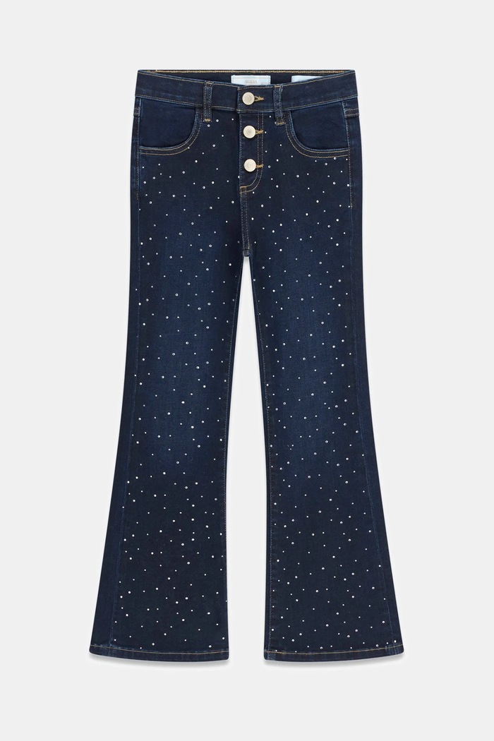Guess Jeansy flare dziecięce niebieski J6BA08.D2206.9BY2
