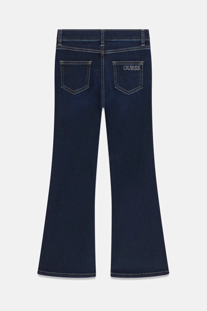 Guess Jeansy flare dziecięce J6BA08.D2206.9BY2 niebieski AW26