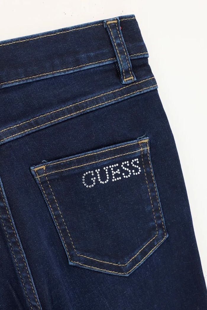 Dziewczynka Guess Jeansy flare dziecięce J6BA08.D2206.9BY2 niebieski