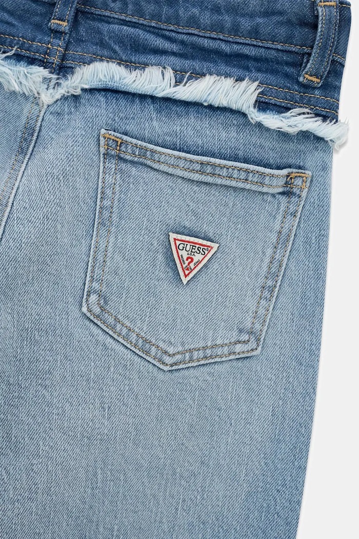Dziewczynka Guess Jeansy regular dziecięce J6BA05.D2202.9BY2 niebieski
