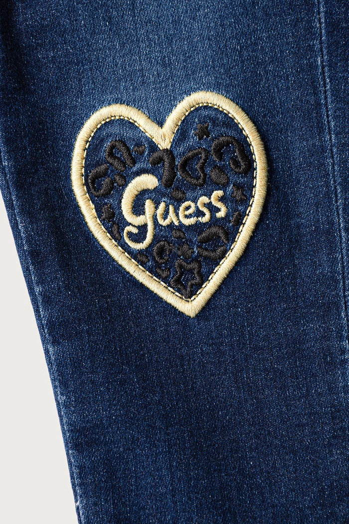 Dziewczynka Guess Jeansy regularne niemowlęce A6BA01.D2199.9BY2 niebieski
