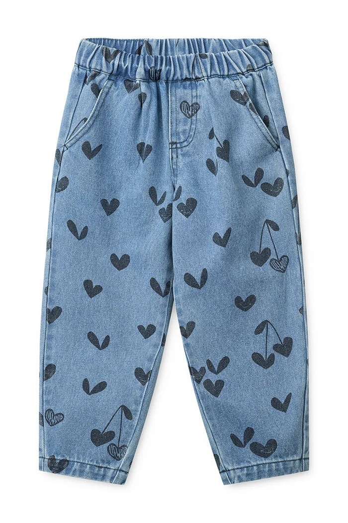 Liewood Τζιν παιδικά Borris Printed Denim Pants w Pocket LW21004.9BY2 μπλε AW26