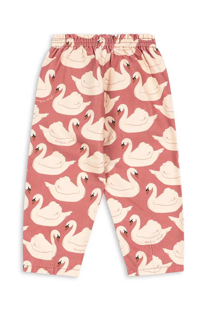 Dziewczynka Konges Sløjd Jeansy mom fit dziecięce MAGOT FRILL PANTS GOTS KS106129.9BY2 różowy