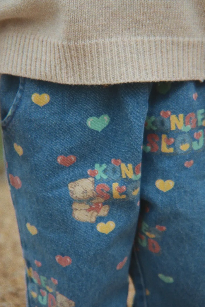 Konges Sløjd mom kavbojke otroške MAGOT FRILL PANTS GOTS KS106129.9BY2