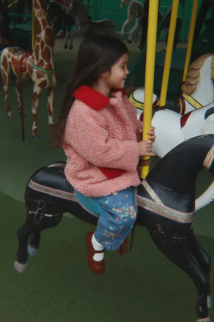 Konges Sløjd mom kavbojke otroške MAGOT FRILL PANTS GOTS KS106129.9BY2
