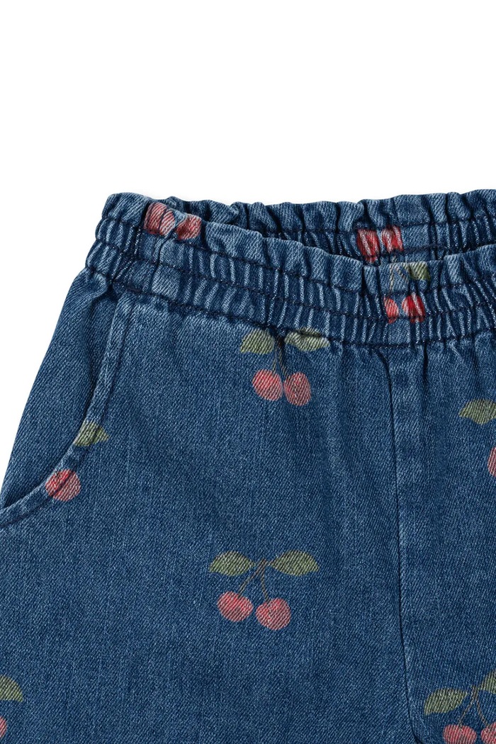 Konges Sløjd jeansy regularne dziecięce MAGOT FRILL PANTS GOTS granatowy KS107621.9BY2