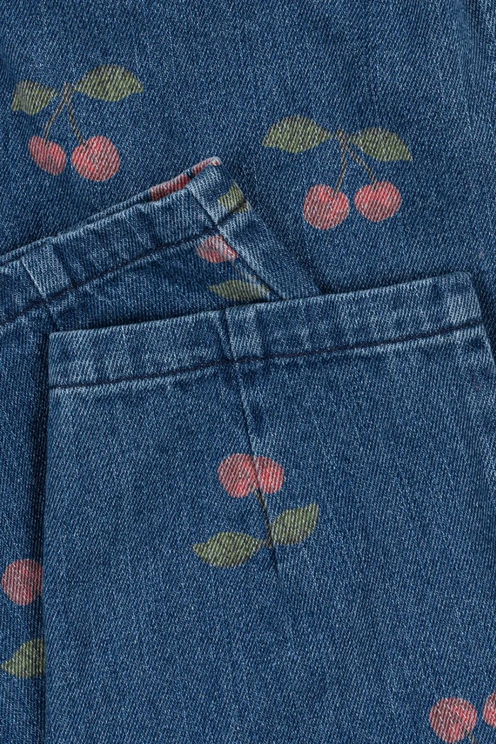 Konges Sløjd jeansy regularne dziecięce MAGOT FRILL PANTS GOTS KS107621.9BY2 granatowy