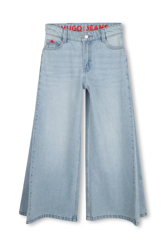 HUGO Wide leg traperice za djecu G01275.114.150 plava AW26