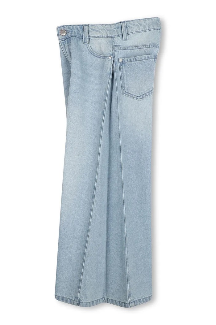 Wide leg traperice za djecu HUGO G01275.114.150 plava