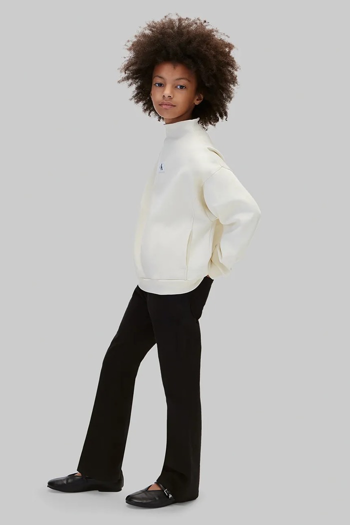 Jeansy flare dziecięce Flare Calvin Klein Jeans czarny LVCKFJC16G.9BY2