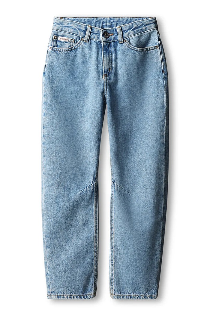 Calvin Klein Jeans jeansy straight dziecięce Barrel leg LVCKFJC13G.9BY2 niebieski AW26