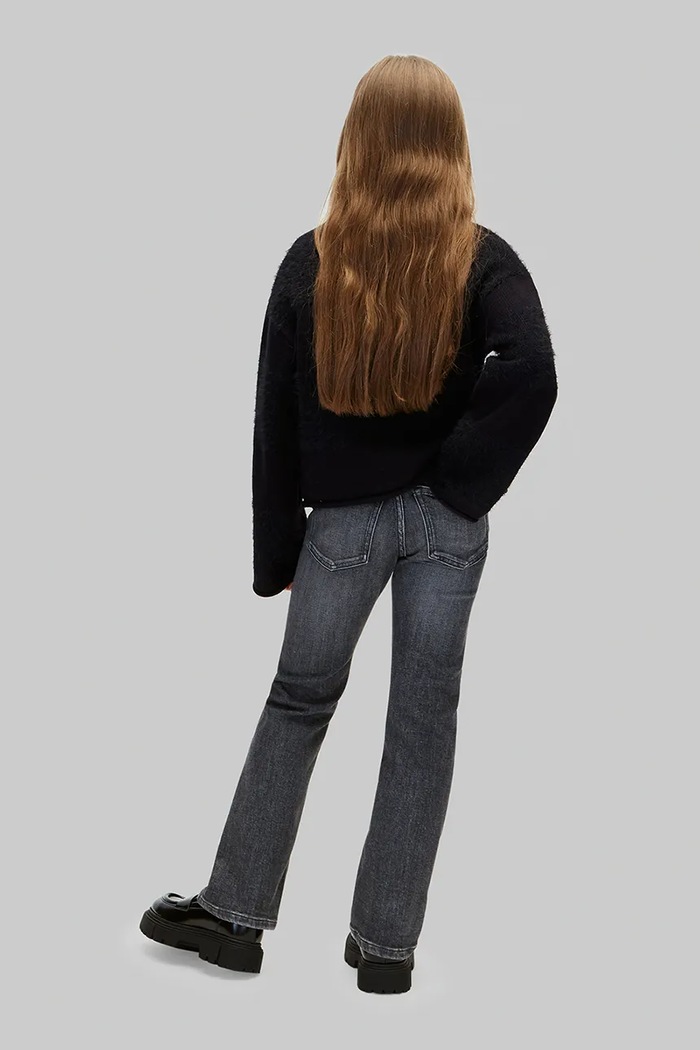 Jeansy flare dziecięce Flare Calvin Klein Jeans LVCKFJC09G.9BY2 czarny
