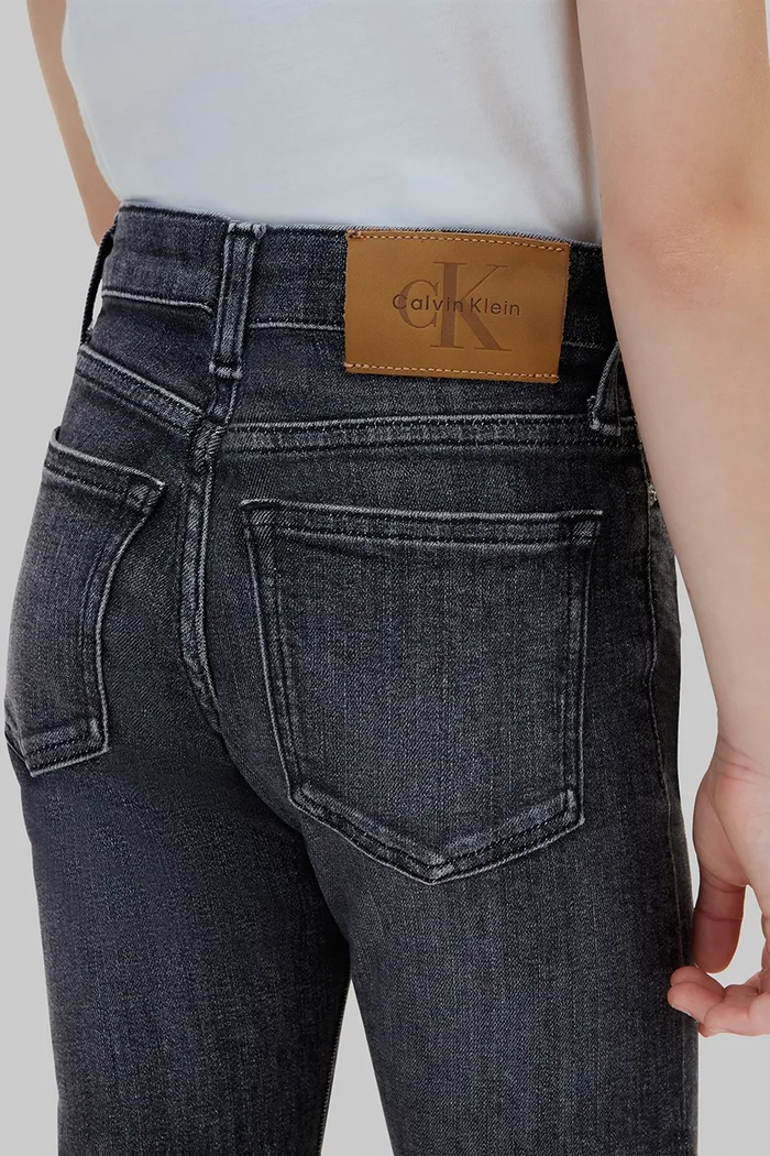 Jeansy flare dziecięce Flare Calvin Klein Jeans czarny LVCKFJC09G.9BY2