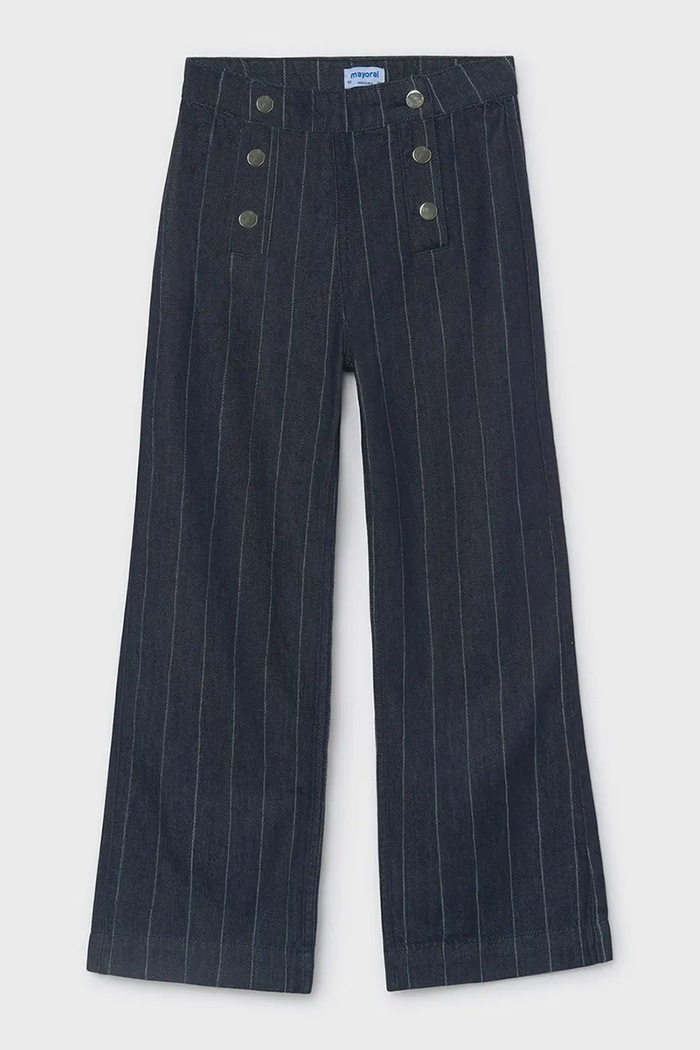 Mayoral wide leg džíny dětské 7525.8C.Junior.9BY2 námořnická modř AW26