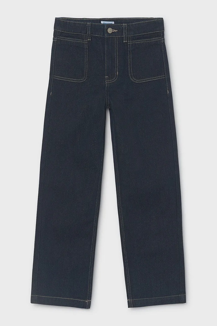Mayoral rifle relaxed fit detské relaxed fit denim 7523.8E.Junior.9BY2 tmavomodrá AW26