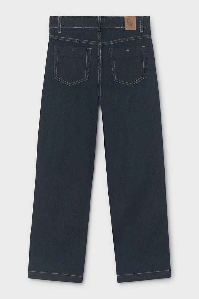Dievča Mayoral rifle relaxed fit detské relaxed fit denim 7523.8E.Junior.9BY2 tmavomodrá